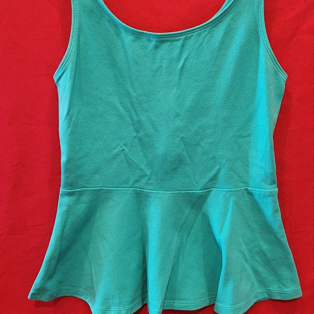 Mint Green Peplum Top